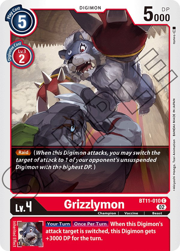 Grizzlymon [BT11-010] [Dimensional Phase] | Clutch Gaming