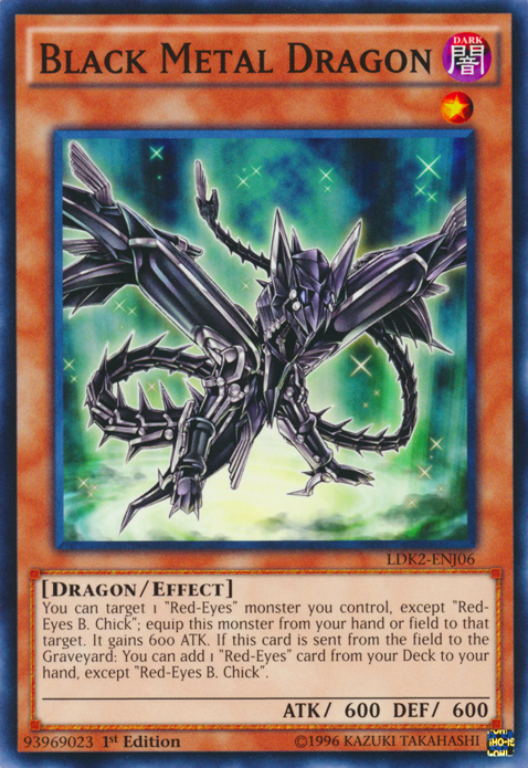 Black Metal Dragon [LDK2-ENJ06] Common | Clutch Gaming