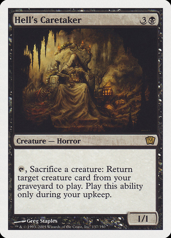 Hell's Caretaker (9th Edition) [Oversize Cards] | Clutch Gaming