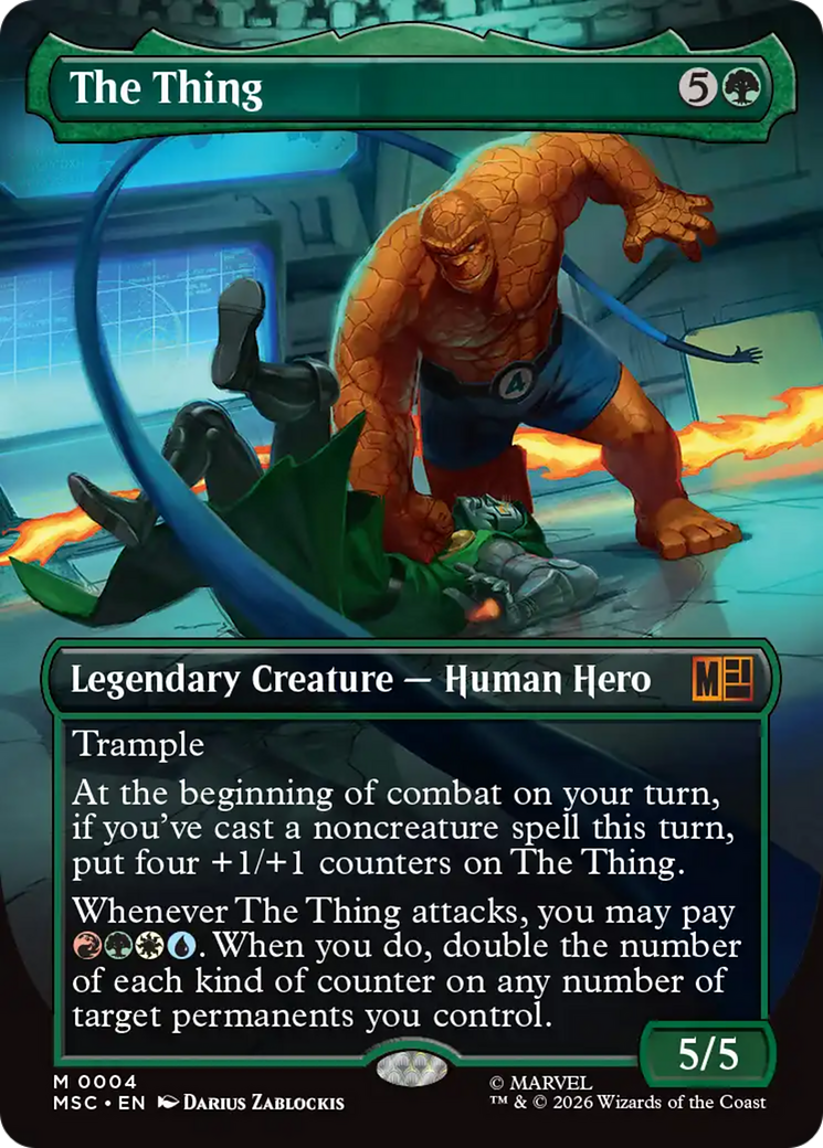 The Thing (Borderless) [Marvel Super Heroes Commander] | Clutch Gaming