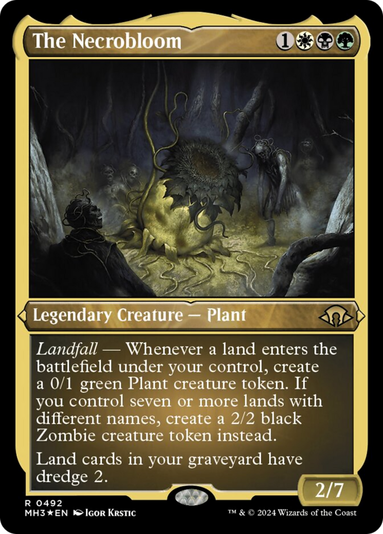 The Necrobloom (Foil Etched) [Modern Horizons 3] | Clutch Gaming