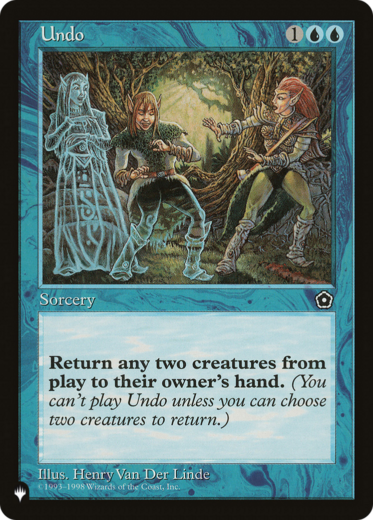 Undo [The List Reprints] | Clutch Gaming