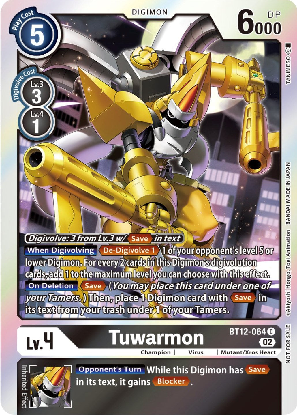 Tuwarmon [BT12-064] (Box Topper) [Across Time] | Clutch Gaming