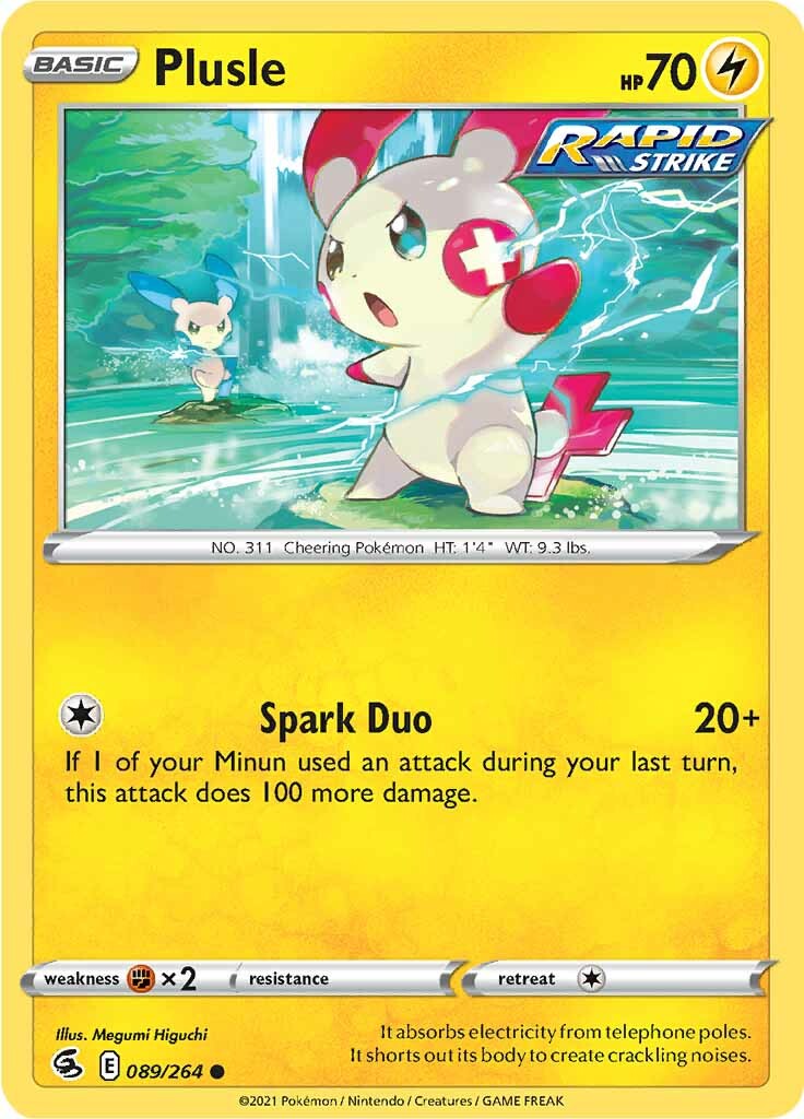 Plusle (089/264) [Sword & Shield: Fusion Strike] | Clutch Gaming