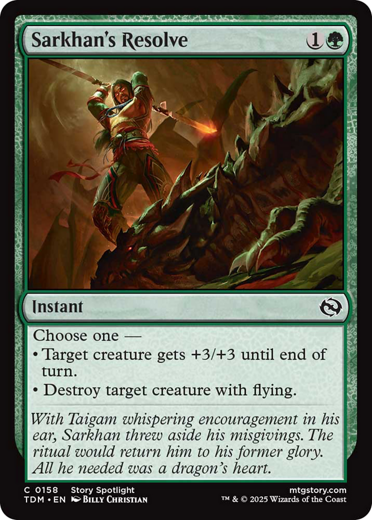 Sarkhan's Resolve [Tarkir: Dragonstorm] | Clutch Gaming