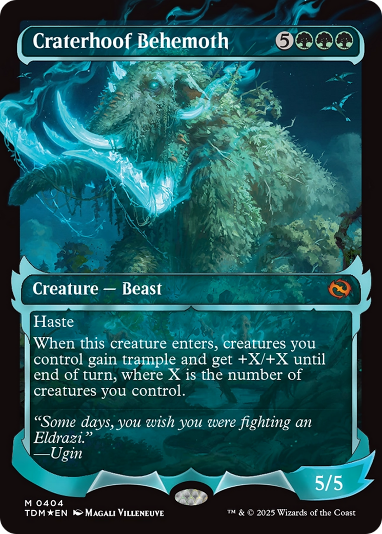 Craterhoof Behemoth (Showcase) [Tarkir: Dragonstorm] | Clutch Gaming