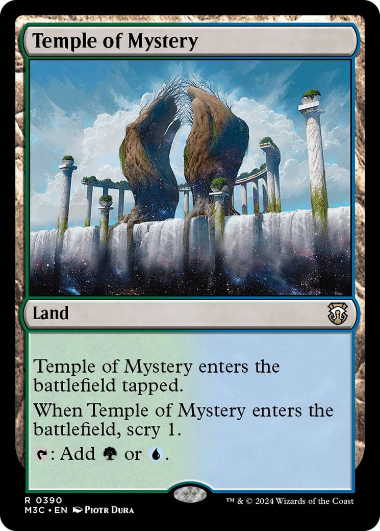 Temple of Mystery (Ripple Foil) [Modern Horizons 3 Commander] | Clutch Gaming