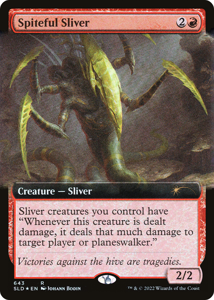 Spiteful Sliver (Extended Art) [Secret Lair Drop Promos] | Clutch Gaming