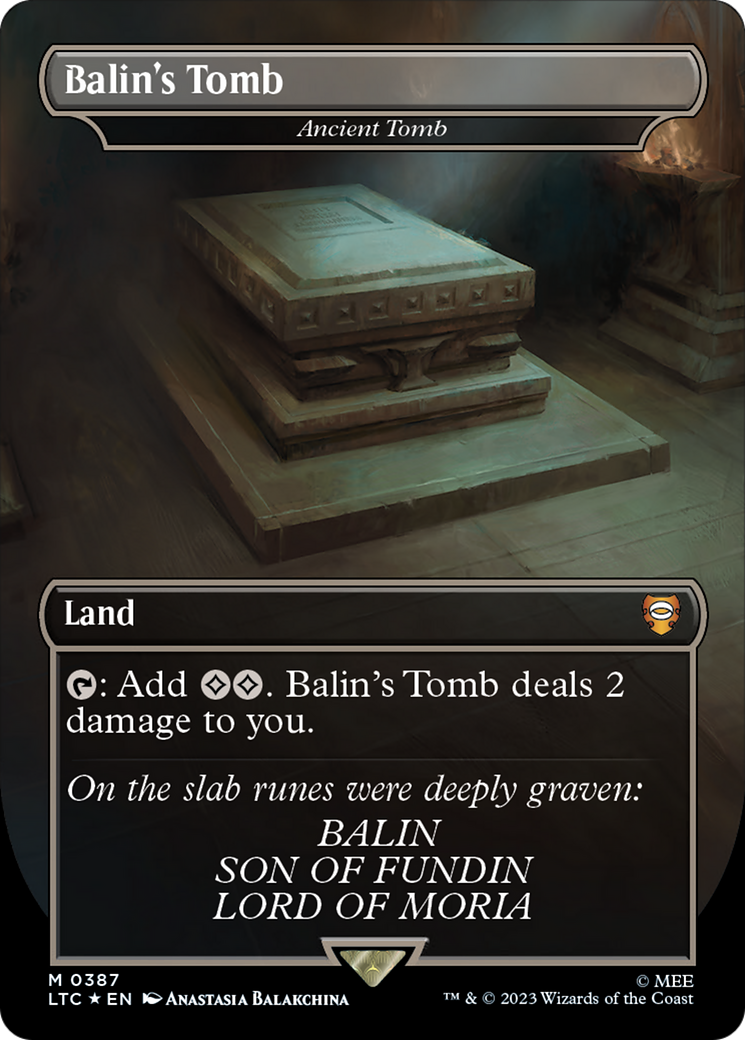 Balin's Tomb - Ancient Tomb (Surge Foil Realms and Relics) [The Lord of the Rings: Tales of Middle-Earth Commander] | Clutch Gaming