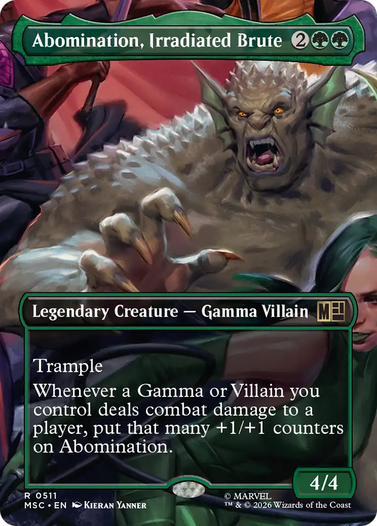 Abomination, Irradiated Brute (Borderless) [Marvel Super Heroes Commander] | Clutch Gaming