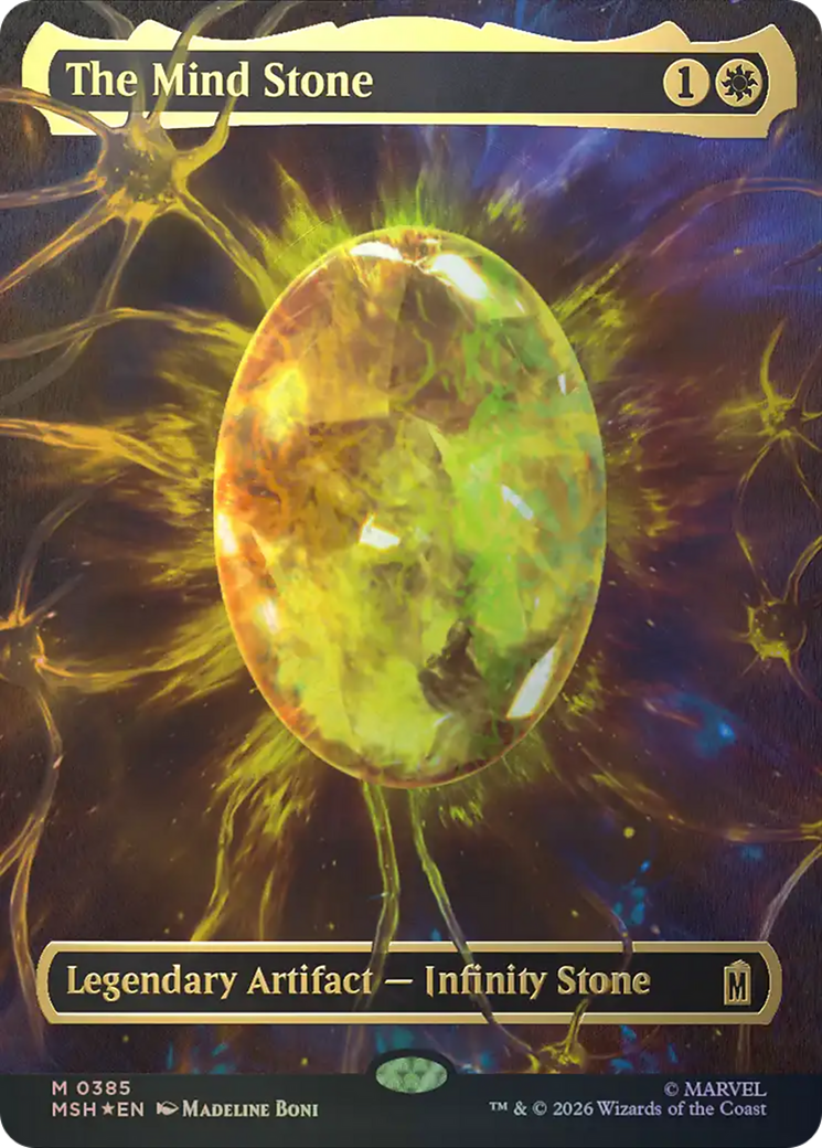 The Mind Stone (Borderless) (Cosmic Foil) [Marvel Super Heroes] | Clutch Gaming