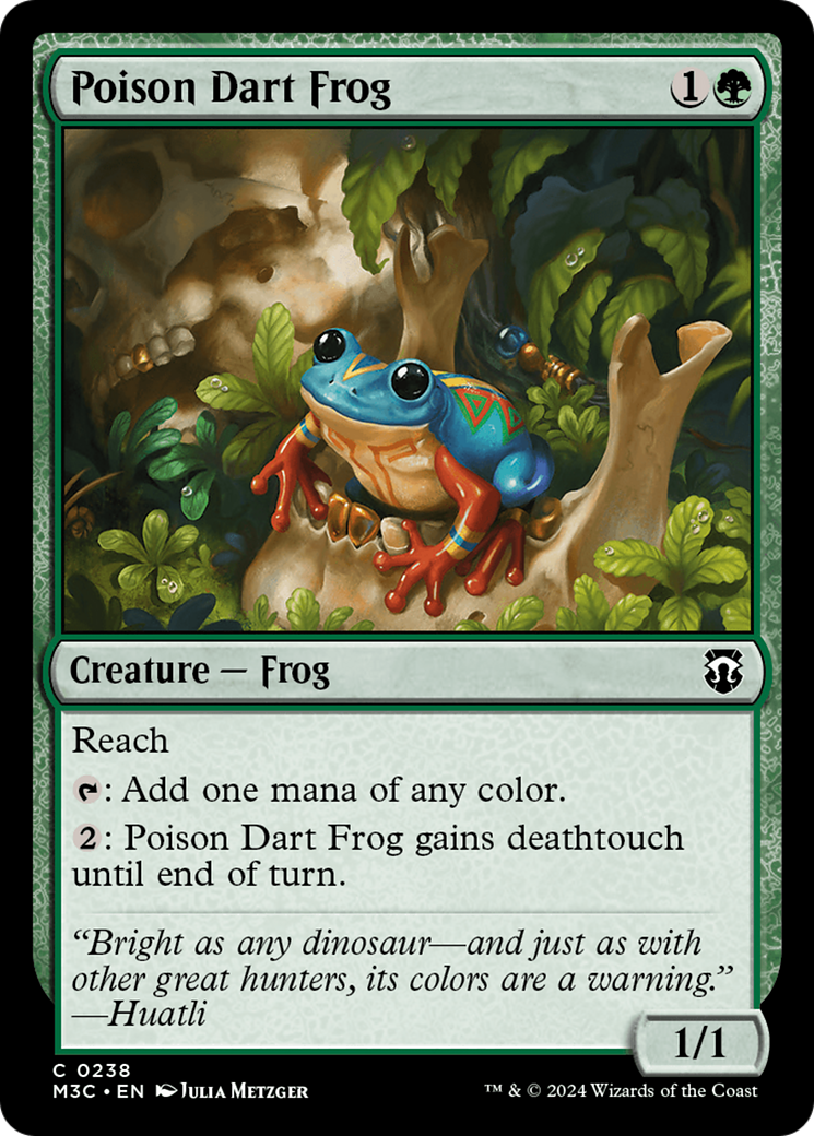 Poison Dart Frog (Ripple Foil) [Modern Horizons 3 Commander] | Clutch Gaming