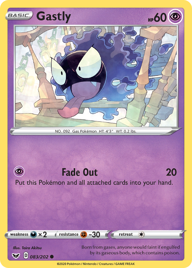 Gastly (083/202) [Sword & Shield: Base Set] | Clutch Gaming