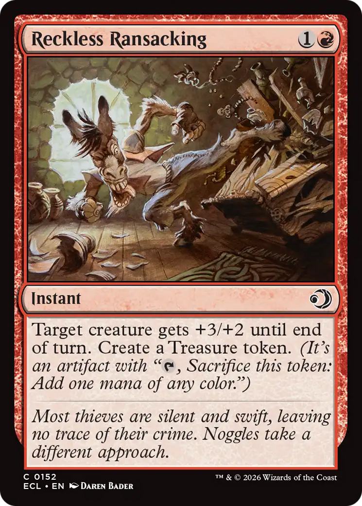 Reckless Ransacking [Lorwyn Eclipsed] | Clutch Gaming