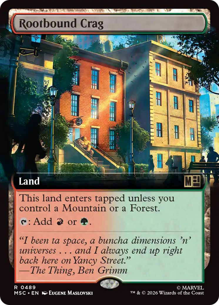 Rootbound Crag (Extended Art) [Marvel Super Heroes Commander] | Clutch Gaming