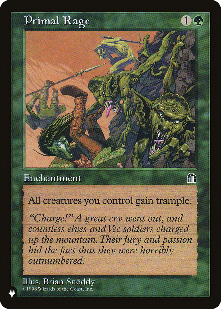 Primal Rage [The List Reprints] | Clutch Gaming