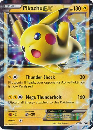 Pikachu EX (XY174) (Jumbo Card) [XY: Black Star Promos] | Clutch Gaming