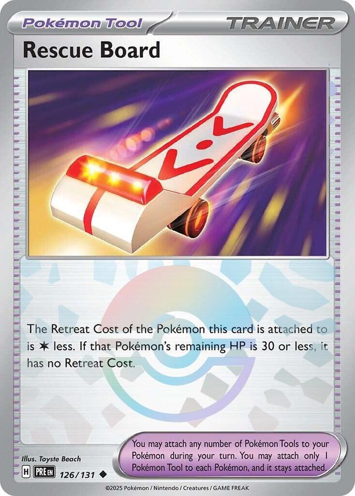 Rescue Board (126/131) (Poke Ball Pattern) [Scarlet & Violet: Prismatic Evolutions] | Clutch Gaming