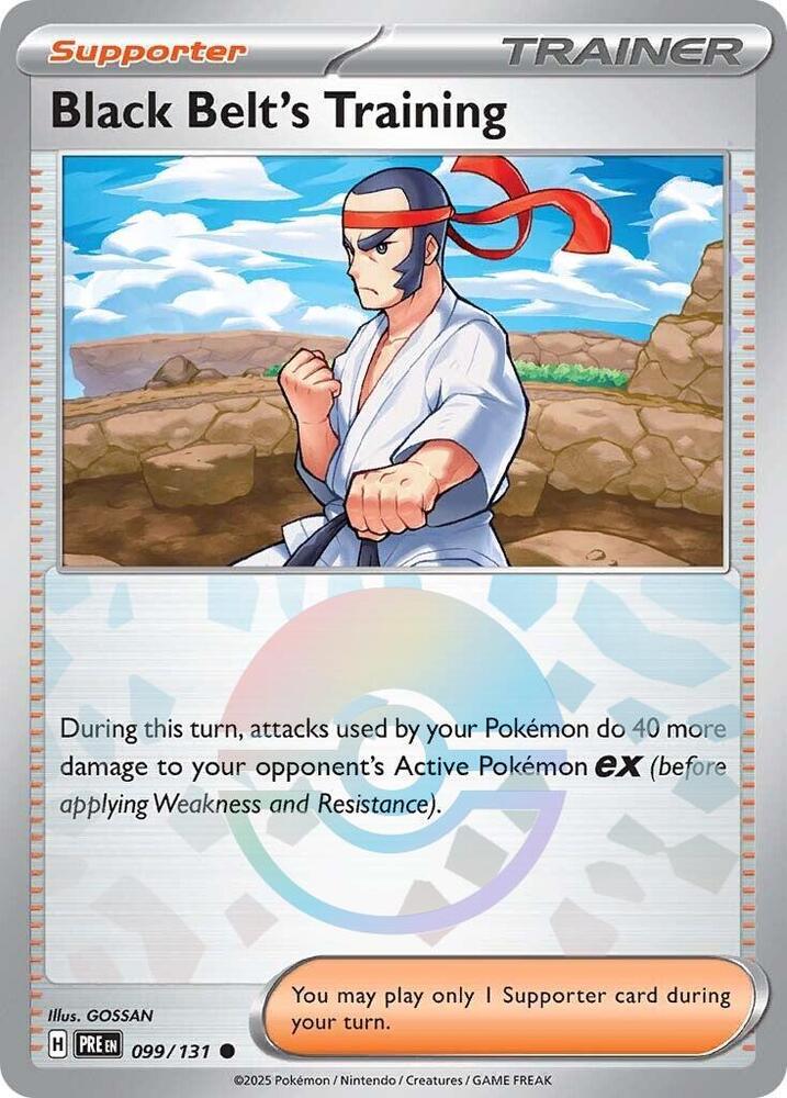 Black Belt's Training (099/131) (Poke Ball Pattern) [Scarlet & Violet: Prismatic Evolutions] | Clutch Gaming