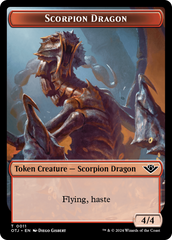 Mercenary // Scorpion Dragon Double-Sided Token [Outlaws of Thunder Junction Tokens] | Clutch Gaming