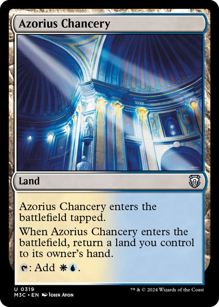 Azorius Chancery (Ripple Foil) [Modern Horizons 3 Commander] | Clutch Gaming