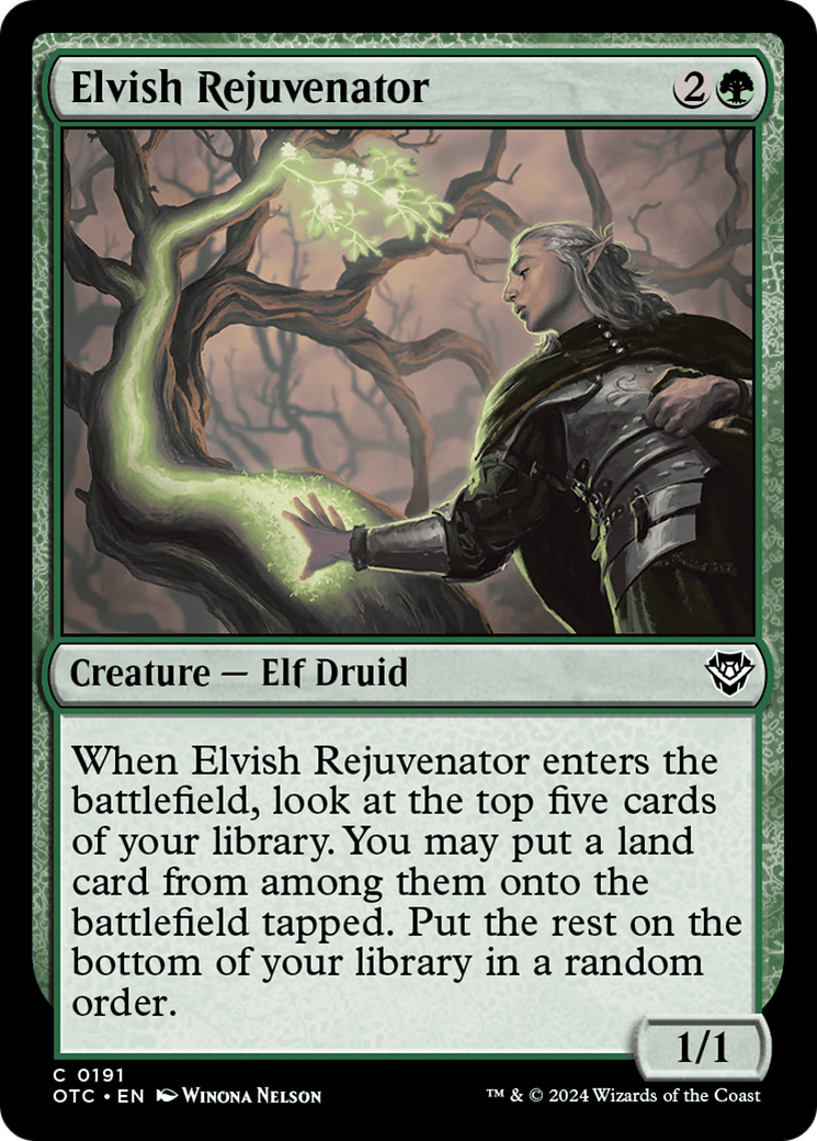 Elvish Rejuvenator [Outlaws of Thunder Junction Commander] | Clutch Gaming