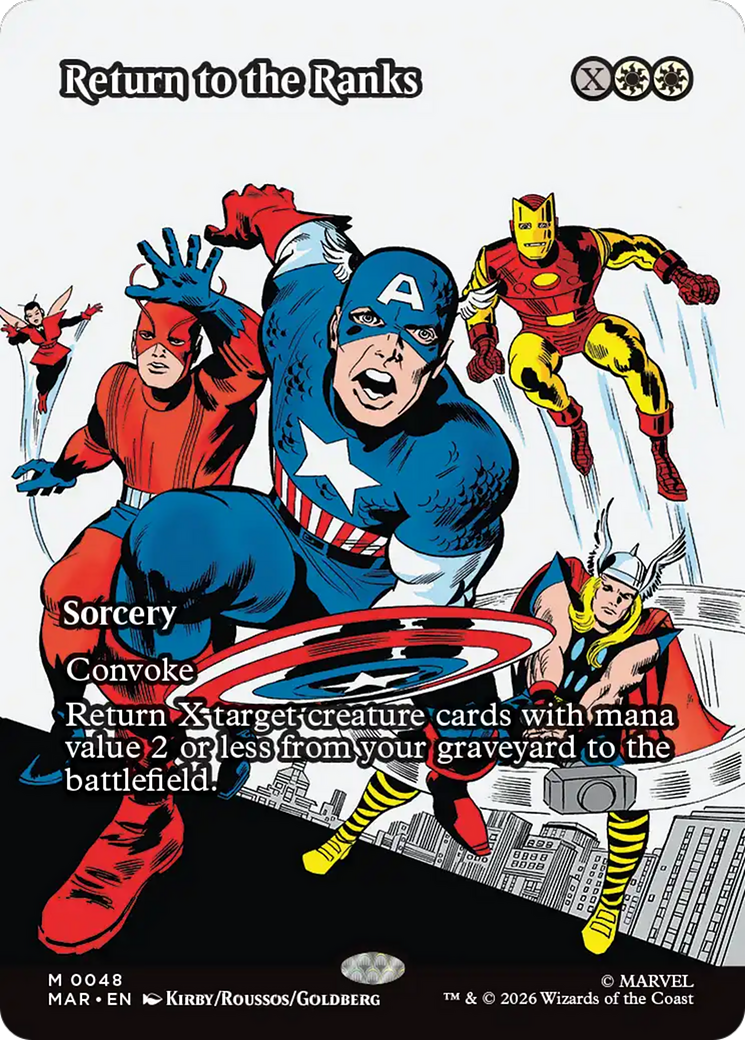 Return to the Ranks (Borderless) [Marvel Universe: Eternal-Legal] | Clutch Gaming