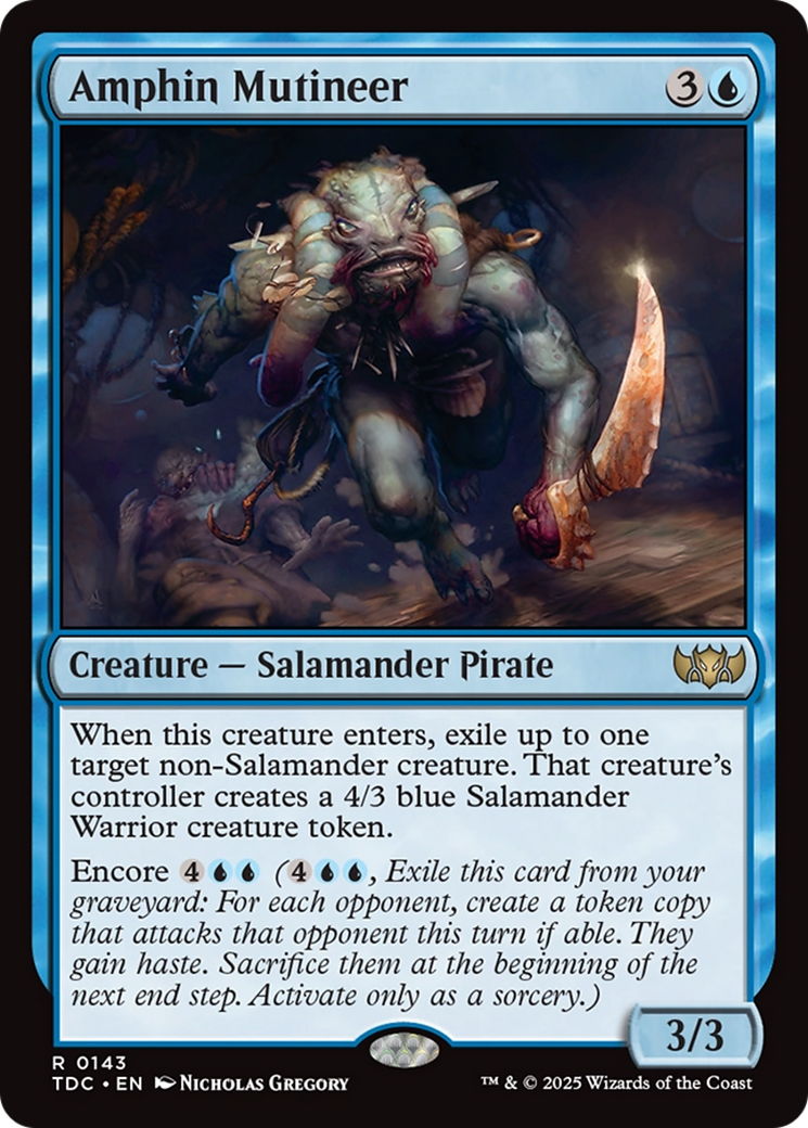 Amphin Mutineer [Tarkir: Dragonstorm Commander] | Clutch Gaming