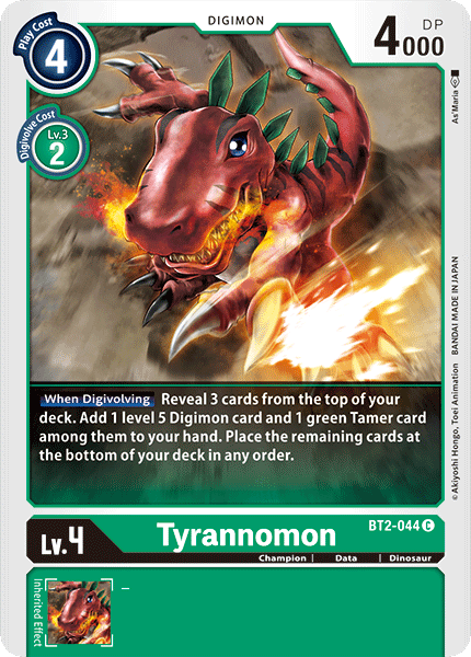 Tyrannomon [BT2-044] [Release Special Booster Ver.1.0] | Clutch Gaming