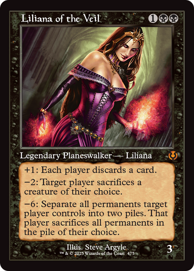 Liliana of the Veil (Retro Frame) [Innistrad Remastered] | Clutch Gaming