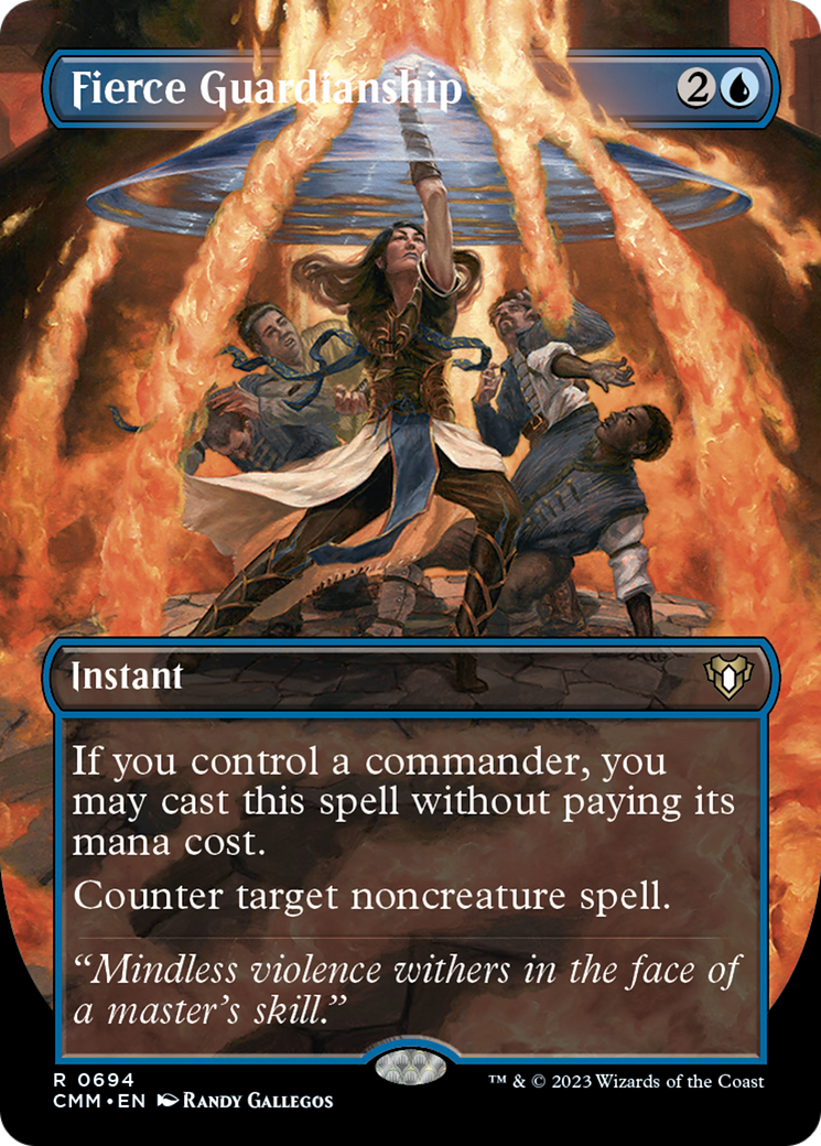 Fierce Guardianship (Borderless Alternate Art) [Commander Masters] | Clutch Gaming