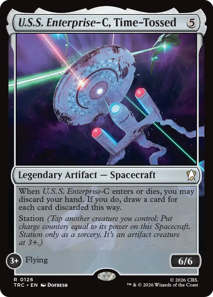 U.S.S. Enterprise-C, Time-Tossed (Surge Foil) [Star Trek Commander] | Clutch Gaming