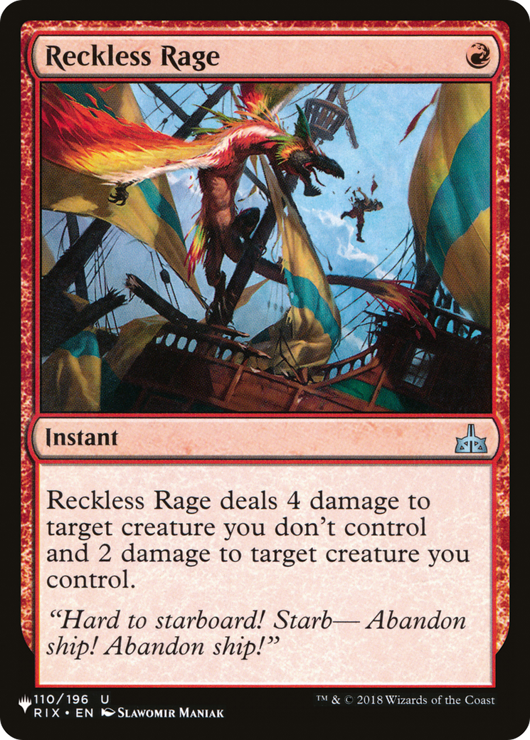 Reckless Rage [The List Reprints] | Clutch Gaming