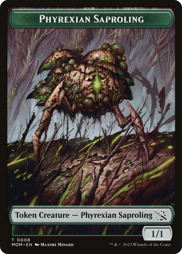 Treasure (20) // Phyrexian Saproling Double-Sided Token [March of the Machine Tokens] | Clutch Gaming