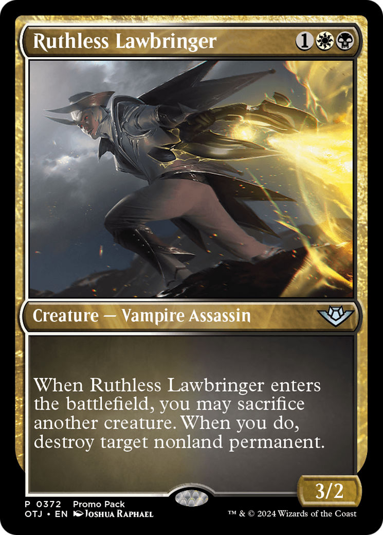 Ruthless Lawbringer (Promo Pack) [Outlaws of Thunder Junction Promos] | Clutch Gaming