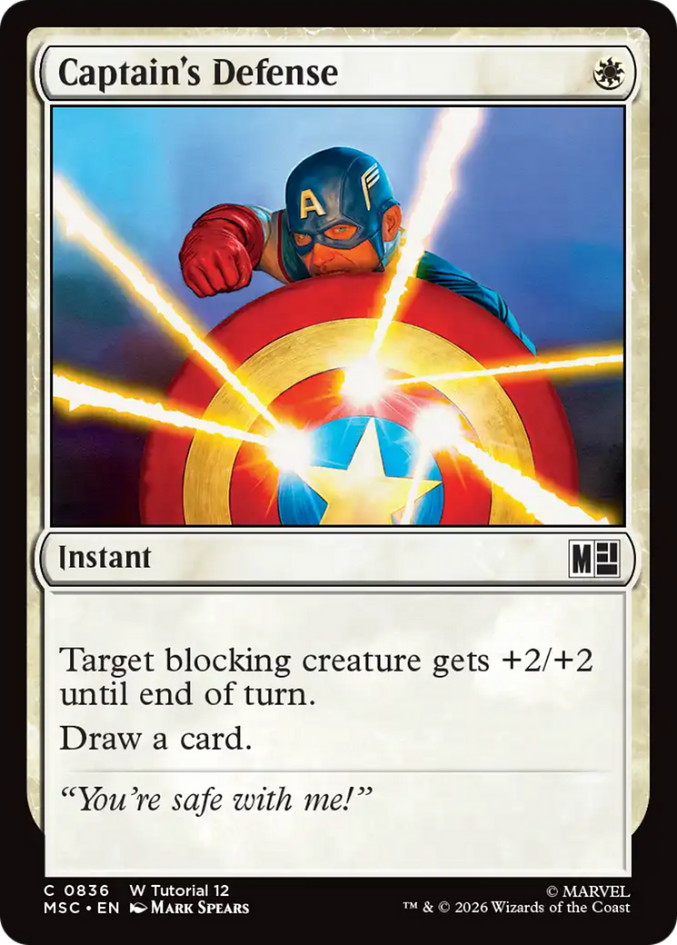 Captain's Defense [Marvel Super Heroes Commander] | Clutch Gaming