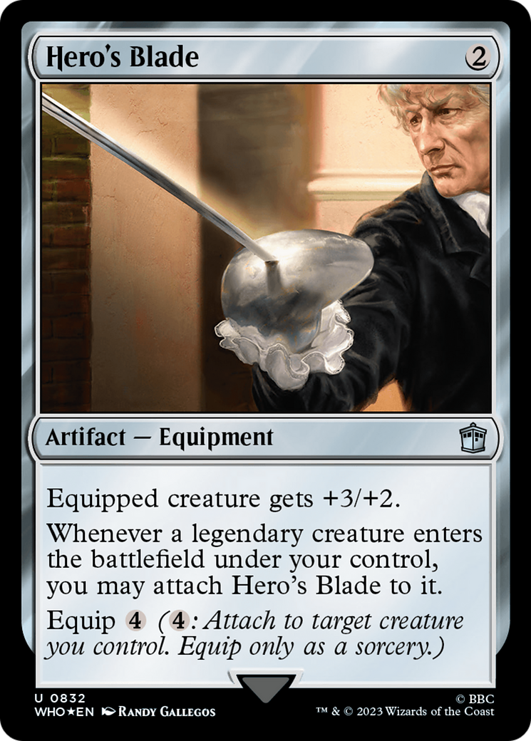 Hero's Blade (Surge Foil) [Doctor Who] | Clutch Gaming