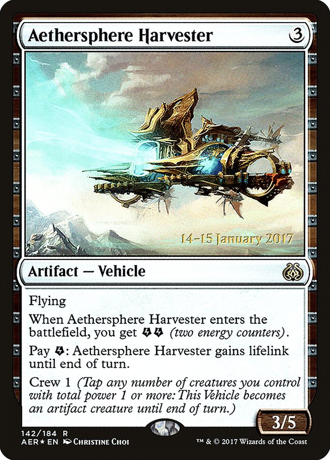 Aethersphere Harvester [Aether Revolt Prerelease Promos] | Clutch Gaming