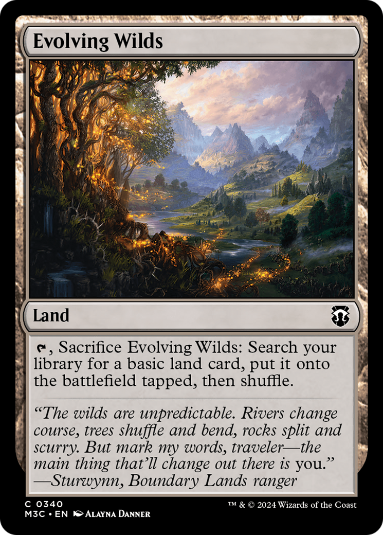 Evolving Wilds (Ripple Foil) [Modern Horizons 3 Commander] | Clutch Gaming