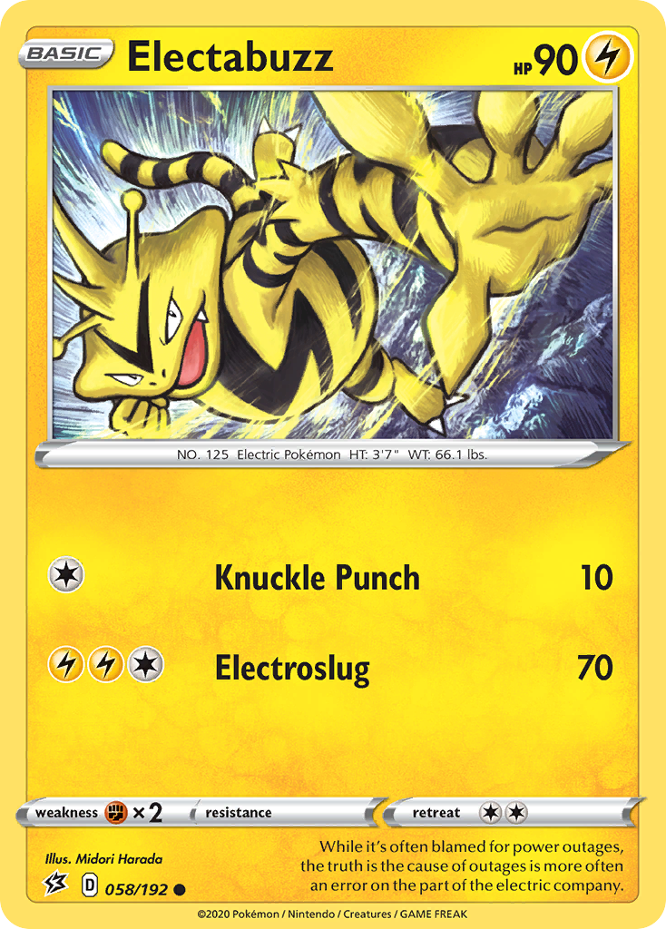 Electabuzz (058/192) [Sword & Shield: Rebel Clash] | Clutch Gaming