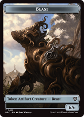 Beast (0010) // Beast (0011) Double-Sided Token [Aetherdrift Commander] | Clutch Gaming