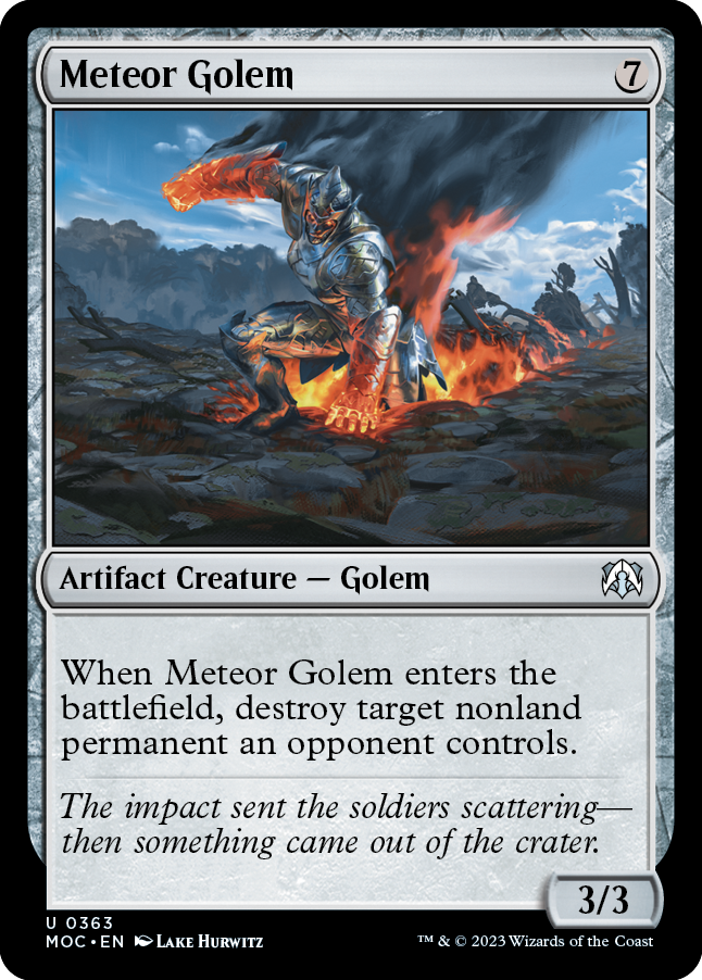 Meteor Golem [March of the Machine Commander] | Clutch Gaming