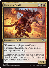 Mayhem Devil [Duskmourn: House of Horror Commander] | Clutch Gaming