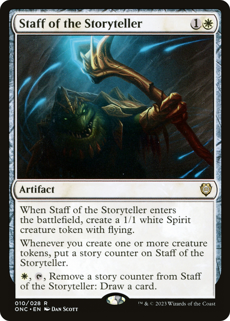 Staff of the Storyteller [Phyrexia: All Will Be One Commander] | Clutch Gaming