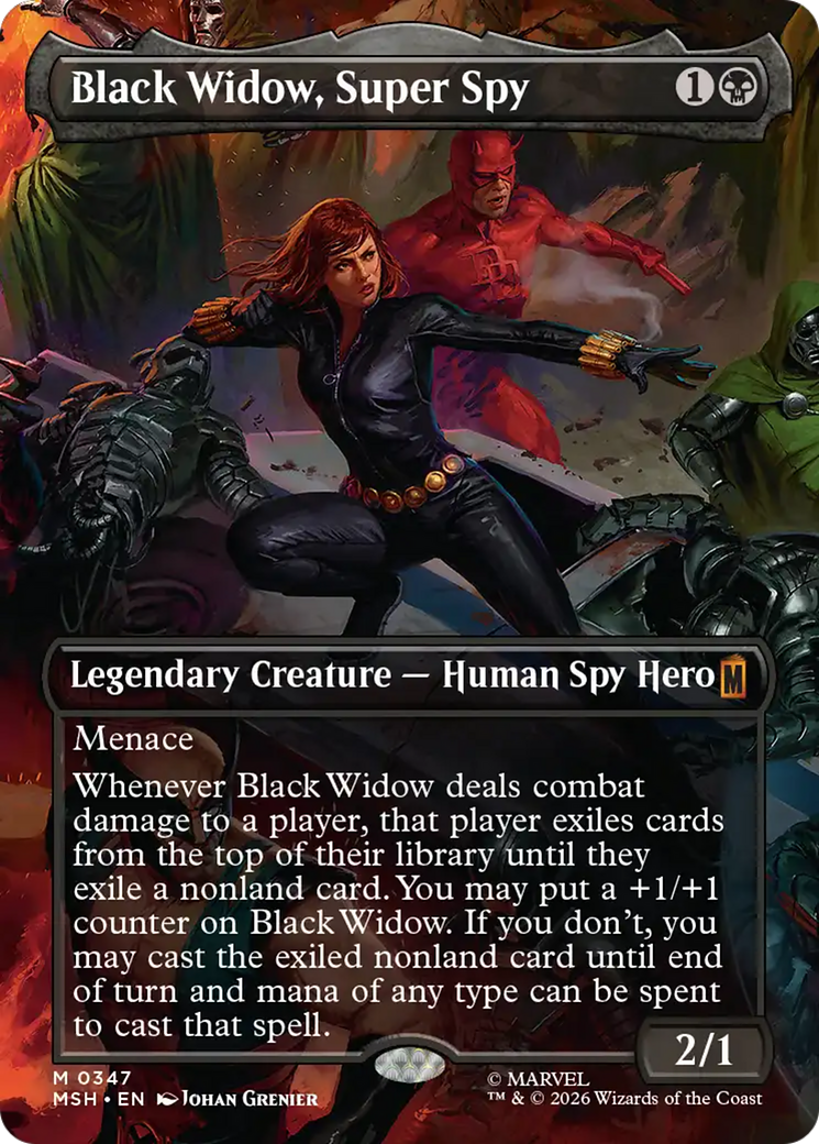 Black Widow, Super Spy (Borderless) (0347) [Marvel Super Heroes] | Clutch Gaming