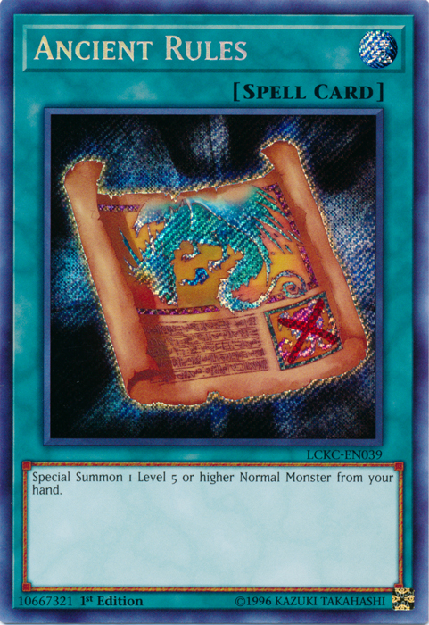 Ancient Rules [LCKC-EN039] Secret Rare | Clutch Gaming