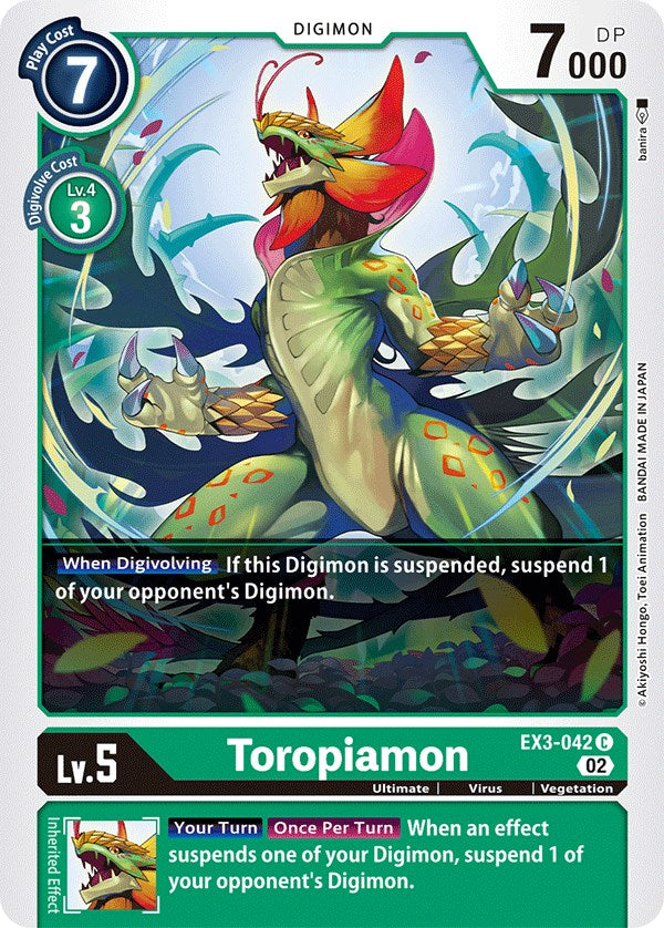 Toropiamon [EX3-042] [Draconic Roar] | Clutch Gaming