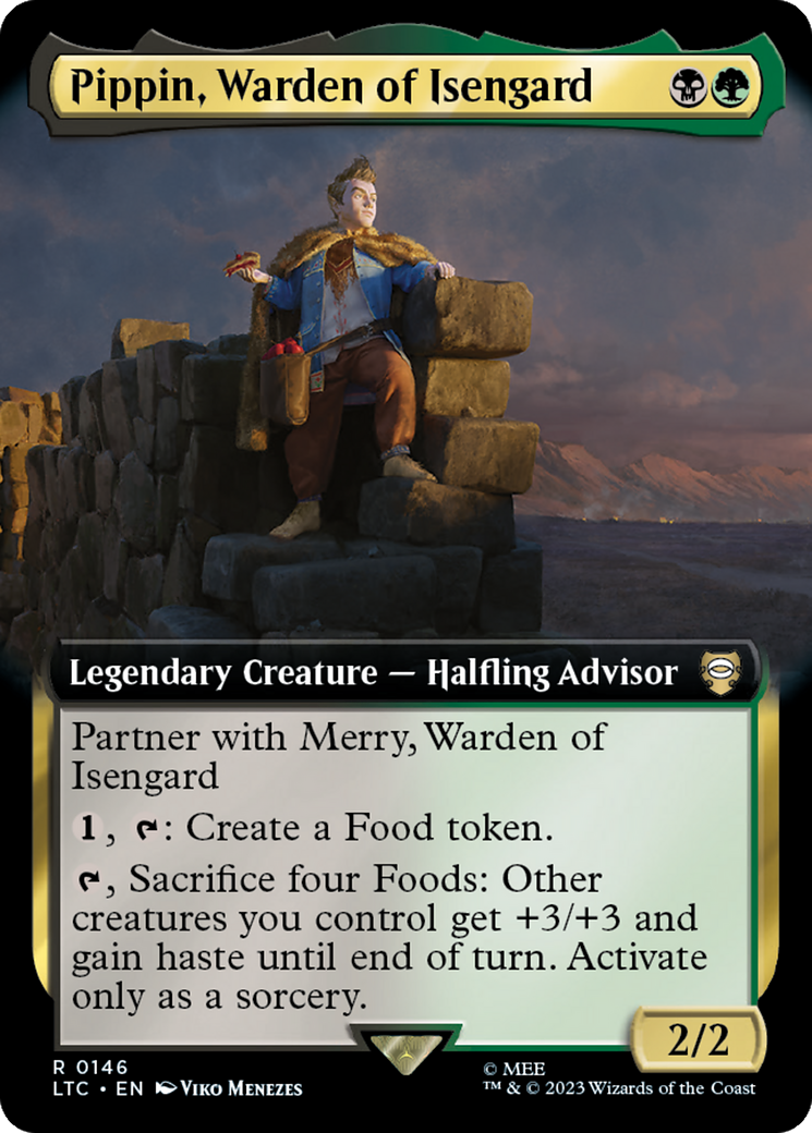 Pippin, Warden of Isengard (Extended Art) [The Lord of the Rings: Tales of Middle-Earth Commander] | Clutch Gaming