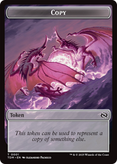 Copy // Dragon (0014) Double-Sided Token [Tarkir: Dragonstorm Commander Tokens] | Clutch Gaming