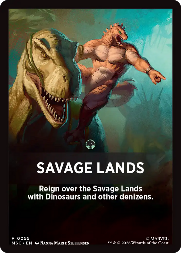 Savage Lands Theme Card [Marvel Super Heroes Commander] | Clutch Gaming